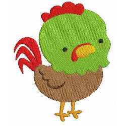 Stickmuster - Bauernhof - Hahn